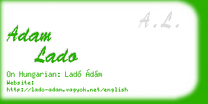 adam lado business card